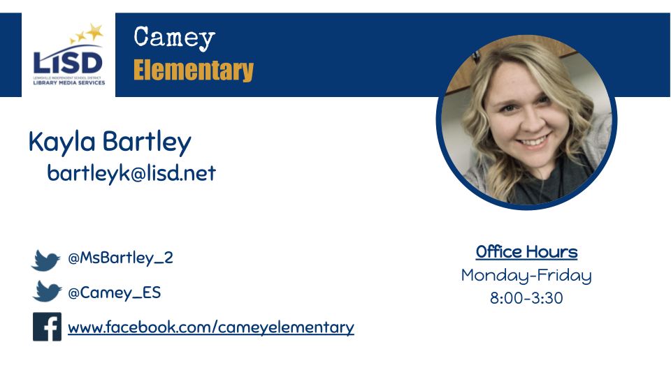 Kayla Bartley, Library Media Specialist 